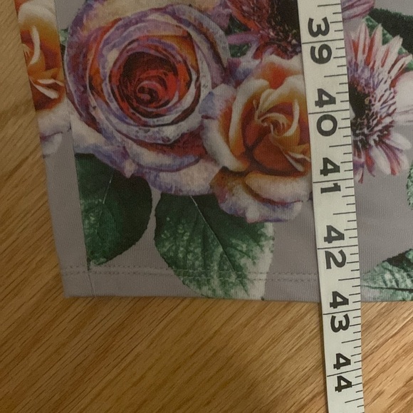 Zara Floral Midi Dress Women’s L Bodycon form fitting stretch Fairy goth grunge - Picture 11 of 11